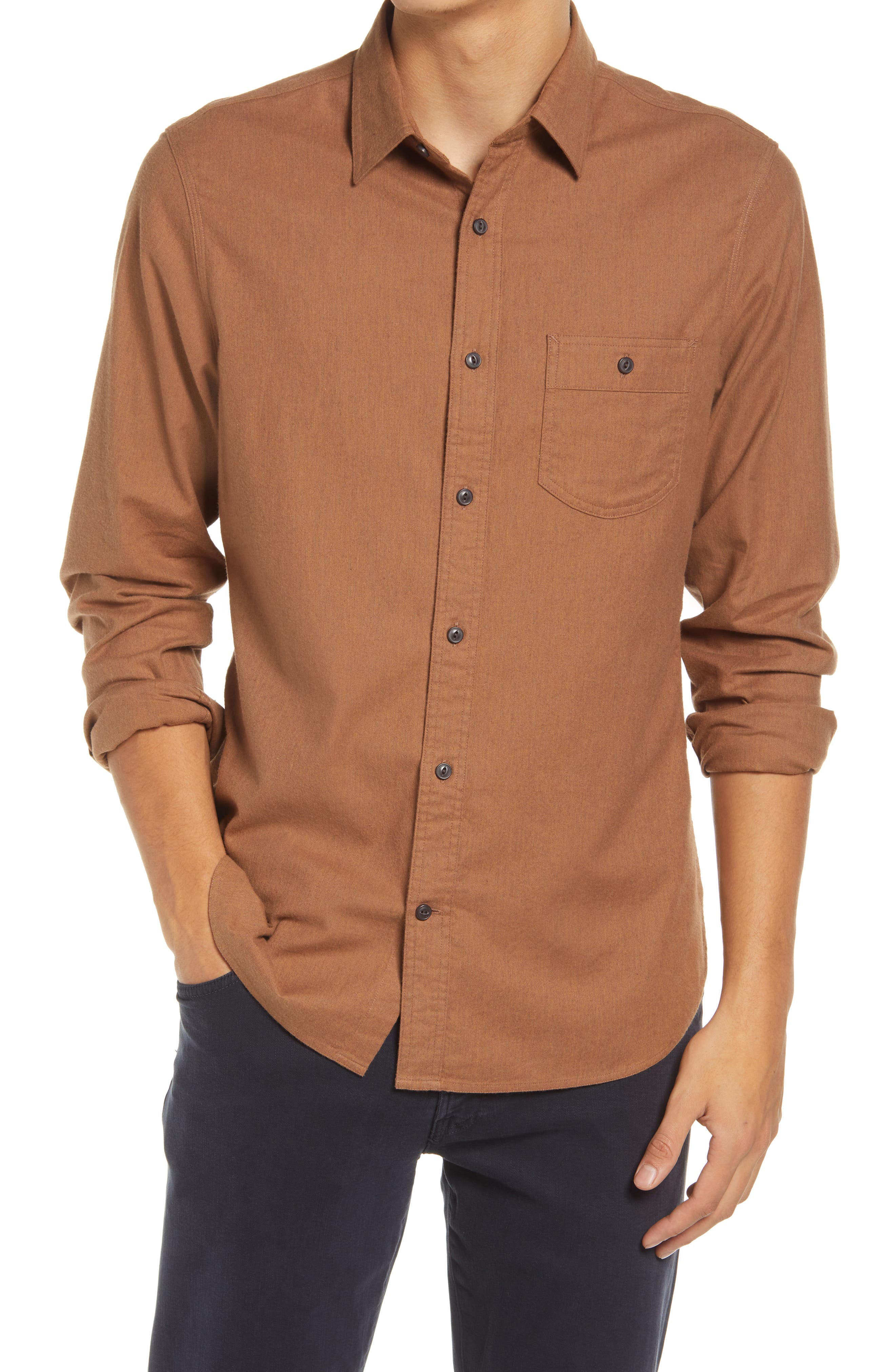 Men's Brown Button Up Shirts | Nordstrom